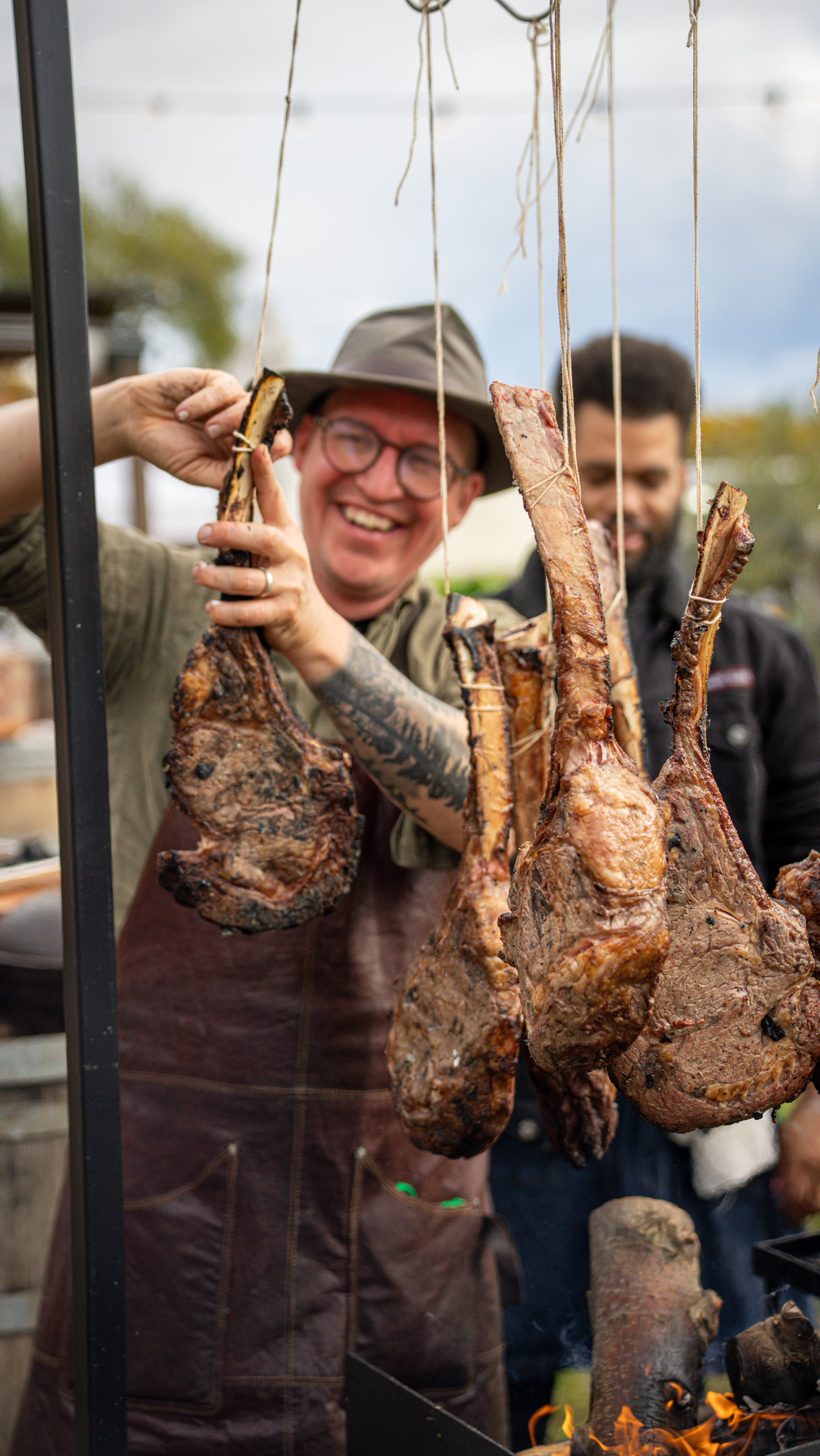 Chef with hanging rig